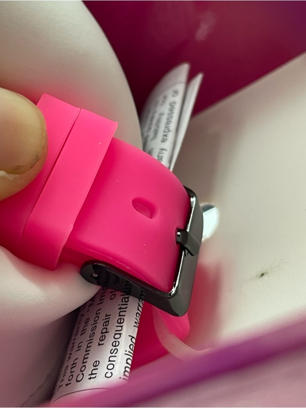 Steve Madden multicolor pink silicon fashion hand watch - Picture 7 of 11